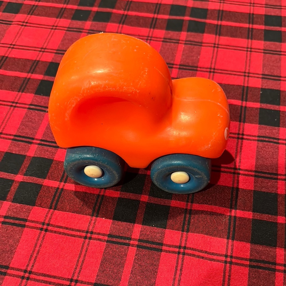 Bright Orange Toy Truck